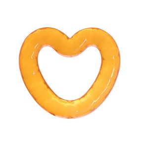 Прорезыватель силиконовый 4005_помаранчеве сердечко