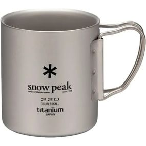 Термокружка Snow Peak MG-051FHR Titanium Double Wall Mug 0.22l Grey