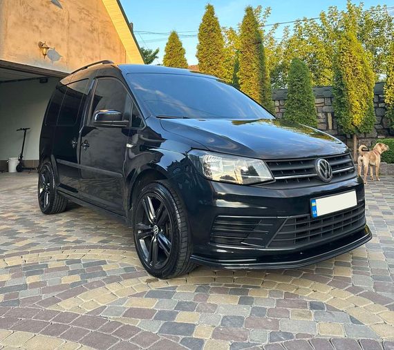 Передня лип накладка (ABS) для Volkswagen Caddy 2015-2020 рр | Зображення 2