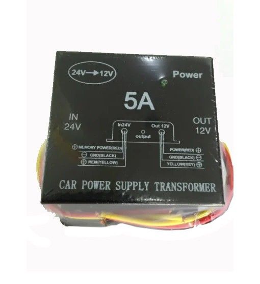 Преобразователь напруги автомобільного сету 24V в 12V 5A, XPRO чорний (43221-5A_171)