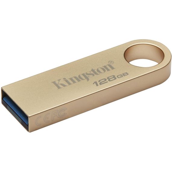USB флеш накопичувач Kingston 128GB DataTraveler SE9 G3 Gold USB 3.2 (DTSE9G3/128GB) | Зображення 1