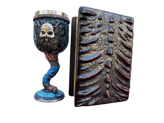 Подарунковий набір Келих 3D Молот Тора Вікінг і Блокнот 3D «Око Пламінного Дракона» | Зображення 1