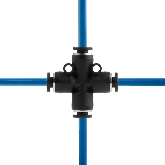 Цангове з'єднання Х-подібне для поліуретанових та ін. шлангів 4 мм INTERTOOL PT-2365 | Зображення 3