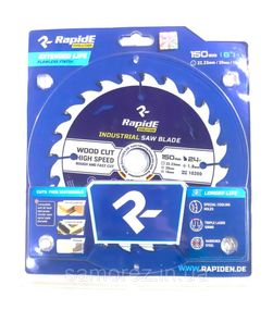 Пильний диск 150х20/22.23 24T Industrial Saw Blade Rapide