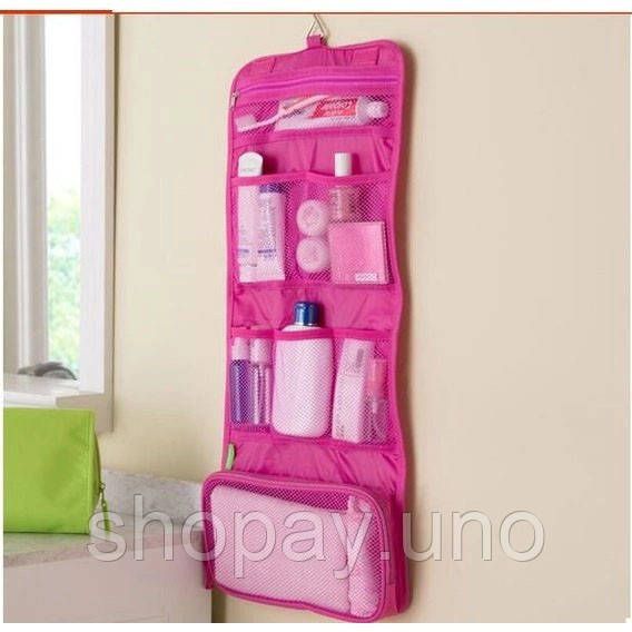 Органайзер дорожный сумочка косметичка Travel Storage Bag. Цвет: розовый