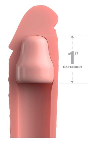 Насадка на пеніс Pipedream Fantasy X-tensions Elite бежева, 18 см | Зображення 2