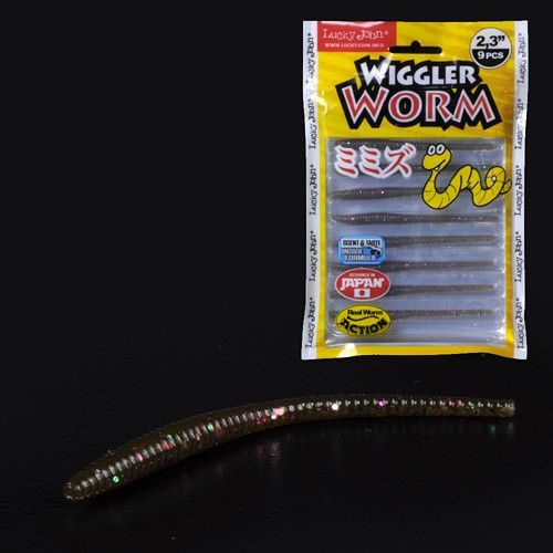Слаги 2,3" съедобные искусственные LJ Лаки Джон Pro Series WIGGLER WORM 140153-S21 | Зображення 1