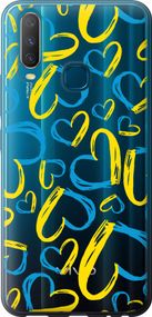 Чехол на Vivo Y15 Сердца UA "5292u-1791-17620"