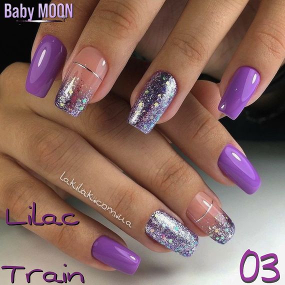 Гель-лак BABY MOON Lilac Train №03 аметистовий, 6 мл