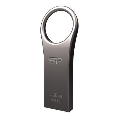 USB флеш накопичувач Silicon Power 128GB Jewel J80 Titanium USB 3.0 (SP128GBUF3J80V1T) | Зображення 1