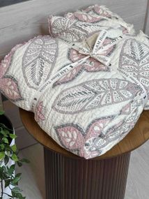 Покрывало евро двустороннее из многослойного муслина L&M Home Textiles 19952 200х220 см розовое