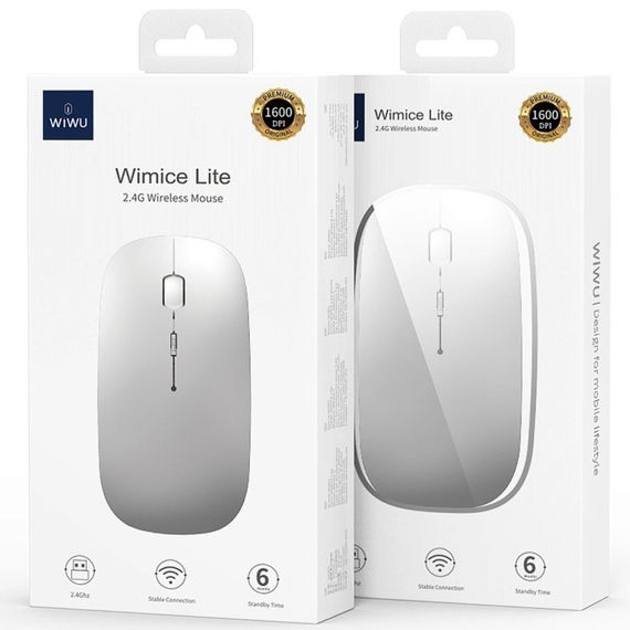 Миша бездротова WIWU WM101-C Wimice Lite 2.4G Silver | Зображення 5
