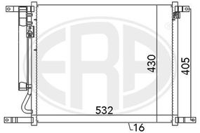 Радіатор Кондиціонера Chevrolet Aveo 1.2-1.4 2008-
