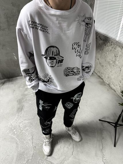 Костюм світшот штани ДТФ | Зображення 1