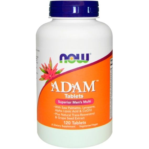 Вітамінно-мінеральний комплекс NOW Foods ADAM, Superior Men's Multi 120 Tabs