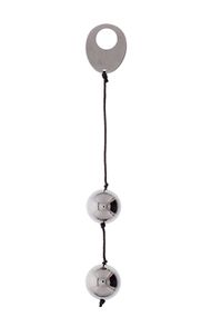 Металеві вагінальні кульки DOMINO METALLIC BALLS, SILVER