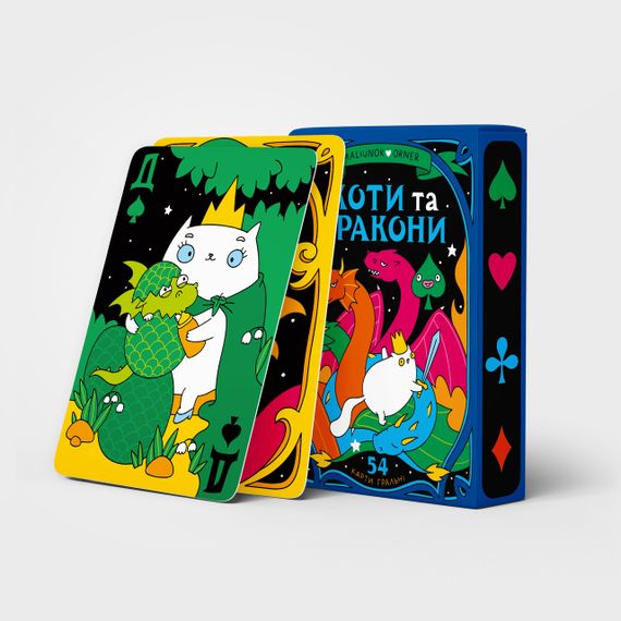 Карти гральні Коти та Дракони | Зображення 1