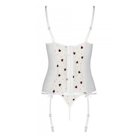 Корсет открытый Passion LOVELIA CORSET Белый 2XL/3XL | Зображення 3