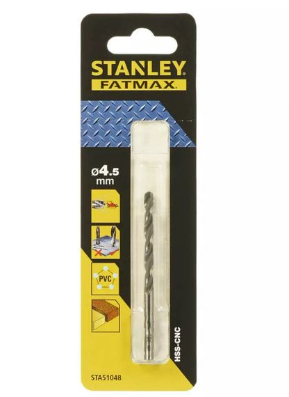 Свердло по металу Stanley Fatmax 4.5 мм (STA51048)