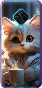 Чохол на Vivo V17 Білий кіт "5646u-1819-2448"