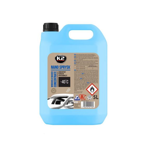 Омивач, K2, NANO SPRYSK -40, 5L концентрат зимнього омивача K646