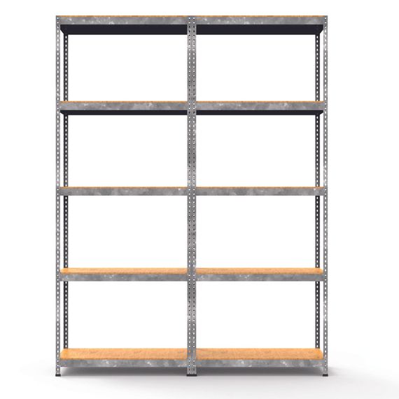 Металевий стелаж MRL-1500 ( 1200x300) подвійний оцинкований | Зображення 2