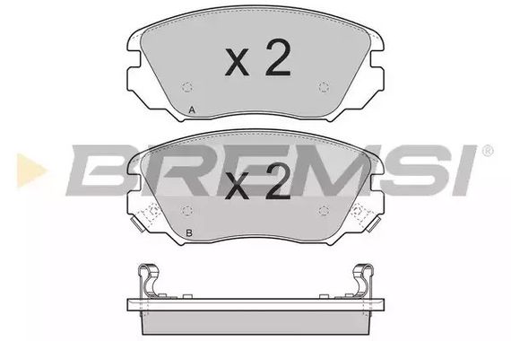 Колодки передні гальмівні Opel Insignia/Saab 9-5 08- (Mando), Bremsi (BP3376) | Зображення 2