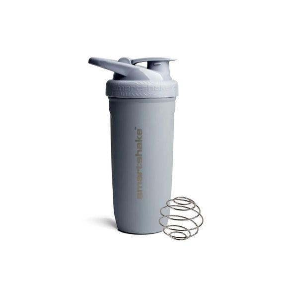 Шейкер спортивний SmartShake металевий Reforce Stainless Steel 30oz/900ml Gray (Original)