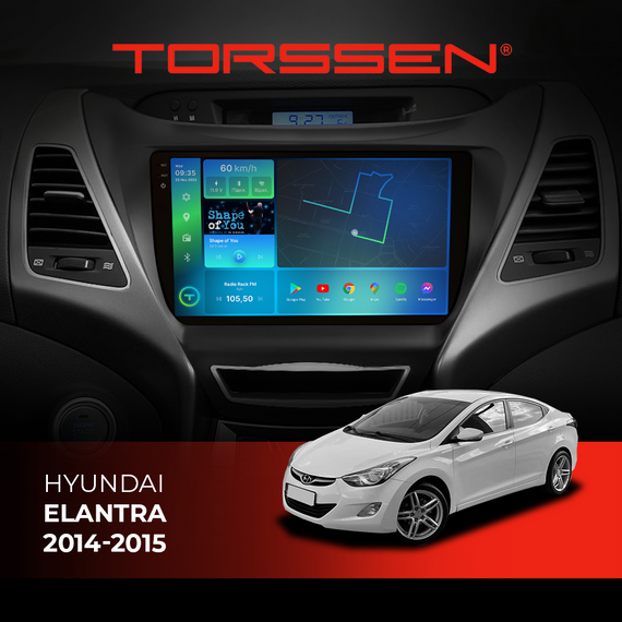 Штатна магнітола Torssen 2K Hyundai Elantra 2014-2015 F9464 4G Carplay DSP