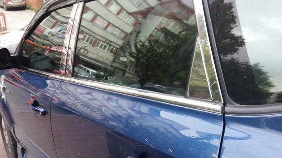Окантовка скла (4 шт, нерж) для Hyundai Tucson JM 2004-2024 рр | Зображення 5