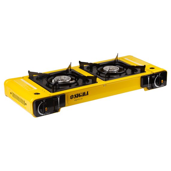 Плита газова Sigma двоконфоркова з п'єзопідпалом та адаптером Comfort (кейс) (2903461) | Зображення 1