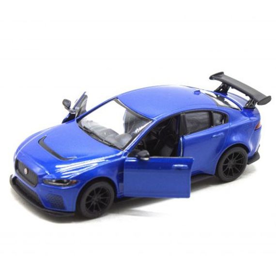 Машинка инерционная "Jaguar XE SV Project 8" KT5416W масштаб 1:36  Синий