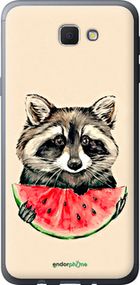 Чохол на Samsung Galaxy J5 Prime Єнотик з кавуном "4605u-465-2448"