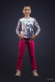 Брюки д. Casual малина, котон, Зиронька 10л/140/38