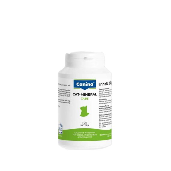 Витамины Canina Cat-Mineral Tabs для кошек, поливитаминный комплекс, 150 г (300 табл) | Зображення 1