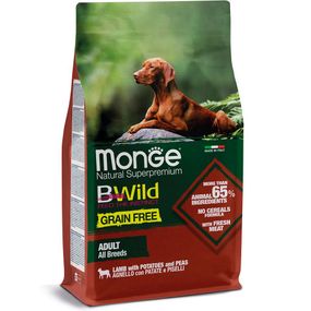 Корм Monge BWild Grain Free All Breeds Agnello сухой с ягнятиной для взрослых собак всех пород 15 кг