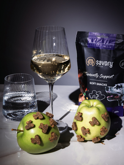 Мягкие лакомства Savory Soft Snacks для улучшения иммунитета собак, утка и шиповник 200г | Зображення 4