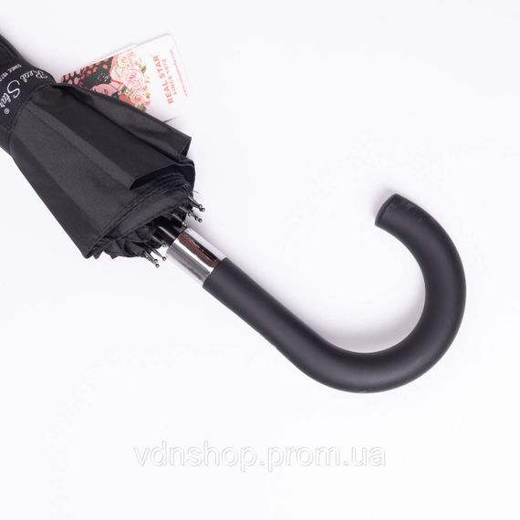 Класична парасолька-тростина напівавтомат з поліестеру міцна надійна 16 спиць діаметр 116 см HP-23-5 | Зображення 1