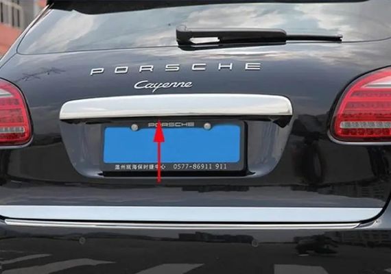 Накладка над номером Libao (нерж) для Porsche Cayenne 2010-2017 рр | Зображення 1