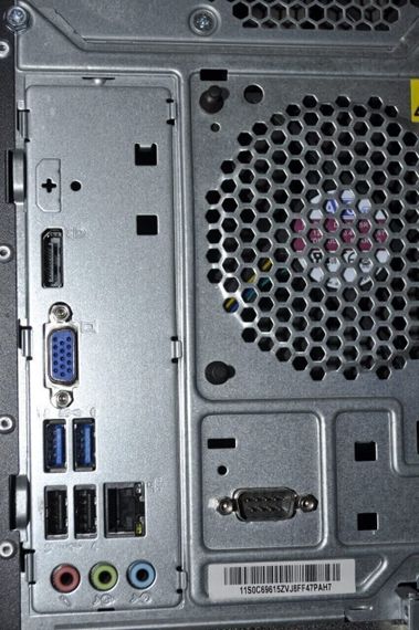 Комп'ютер Lenovo ThinkCentre E73 Tower / Intel Core i5-4460S (4 ядра по 2.9 - 3.4 GHz) / 8 GB DDR3 / 240 GB SSD / Intel HD Graphics 4600 / DVD-ROM / Windows 11 Pro б/в + Подарунок  USB-накопичувач 32 ГБ | Зображення 7