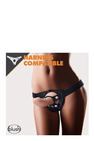 Фаллоимитато реалистичный Blush Dr. Skin самосмазывающийся, на присоске, бежевый Sex Aura | Зображення 5