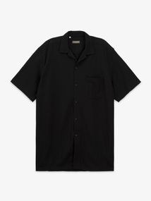 Сорочка однотонна чоловіча GENUA G01218-0005 2XL Чорний shop (2000999634956)