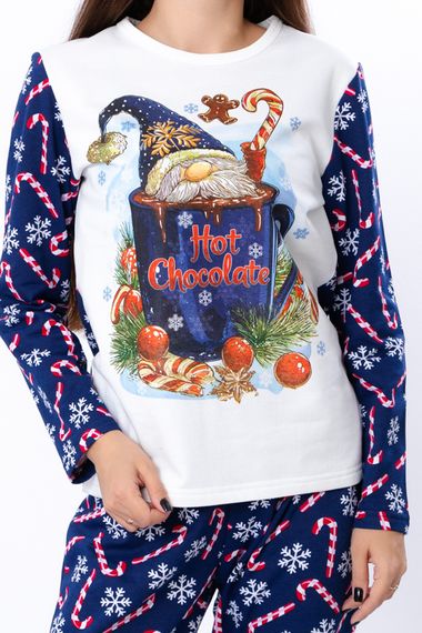 Піжама жіноча "Family look" Носи своє 50 Синій (p-7568-179513) | Зображення 4