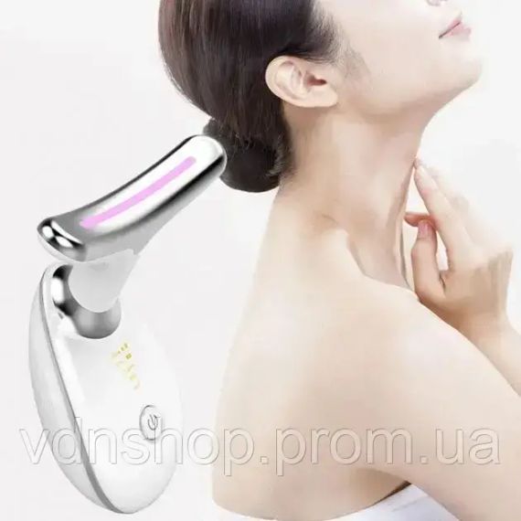 Микротоковый массажер ES-1081 для лифтинга шеи и лица с интенсивным импульсным светом 5-в-1 | Зображення 2