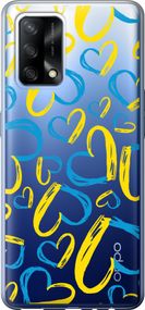 Чехол на Oppo A74 Сердца UA "5292u-2305-17620"