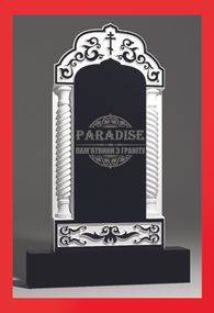 Одинарный эксклюзивный фрезерный памятник из гранита