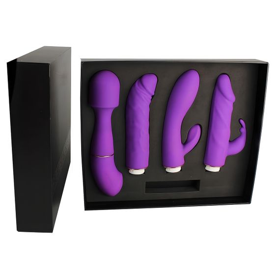 Набор силиконовых вибраторов WeLove 4 в 1 (USB) | Зображення 2