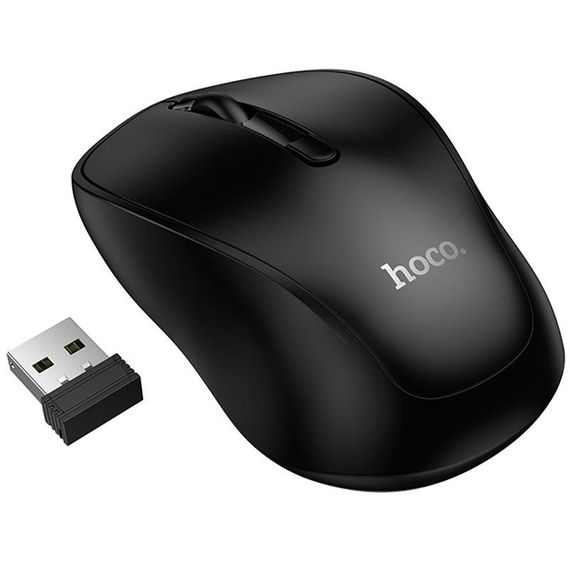 Миша бездротова Hoco GM41 Exciting Bluetooth + 2.4G Black | Зображення 1