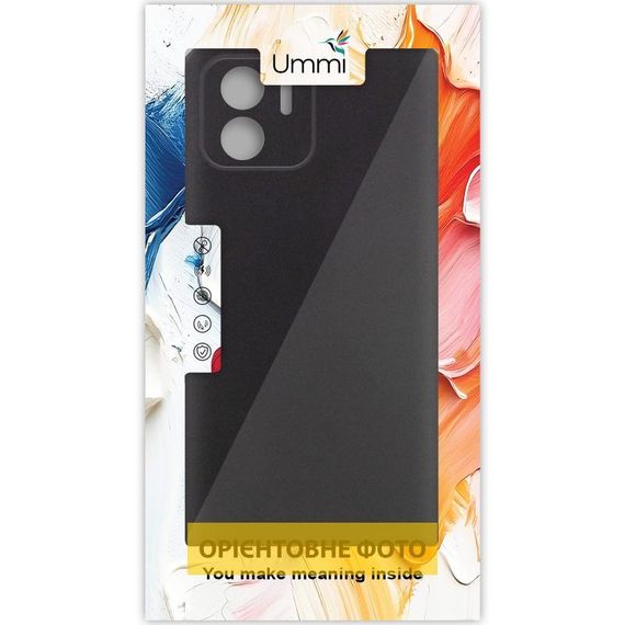 Чохол Silicone Cover Ummi Lakshmi Full Camera (AA) для Xiaomi Redmi A1+ / A2+ Чорний / Black | Зображення 1