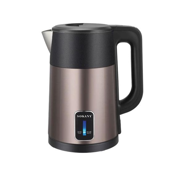 Электрочайник с автоматическим отключением 2.5 л Sokany дисковый бытовой 1500 Вт SK-09017GR